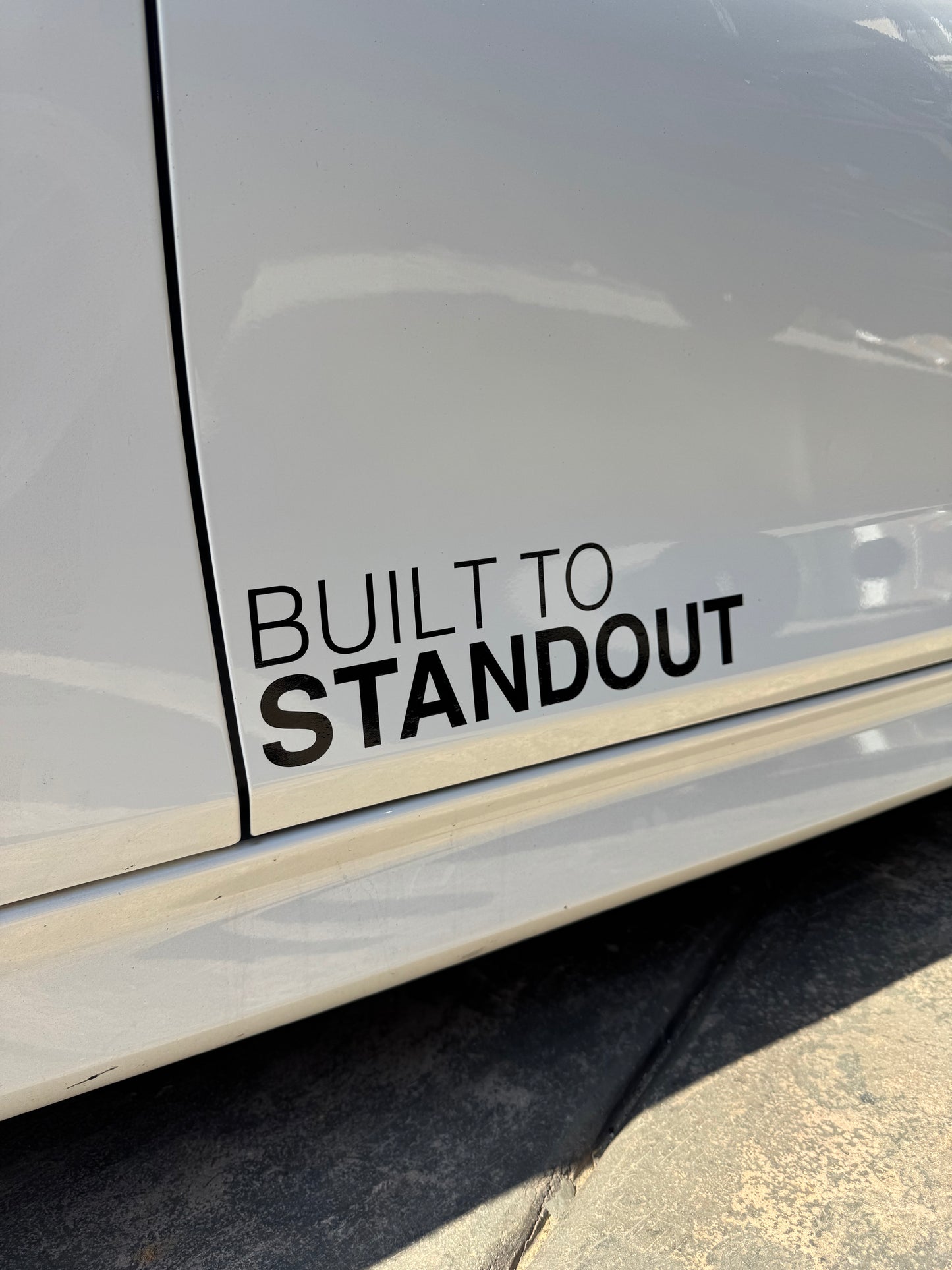 Build To Stand Out 12x3" Decal