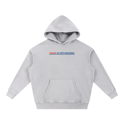 Snow Wash "I Suck At Off Roading" Oversize Hoodie