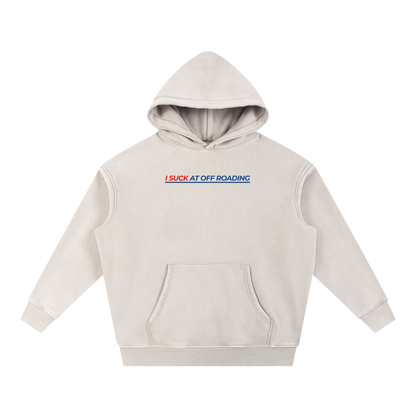 Snow Wash "I Suck At Off Roading" Oversize Hoodie