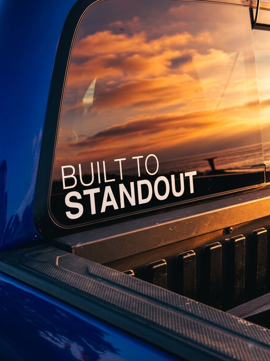 Build To Stand Out 12x3" Decal