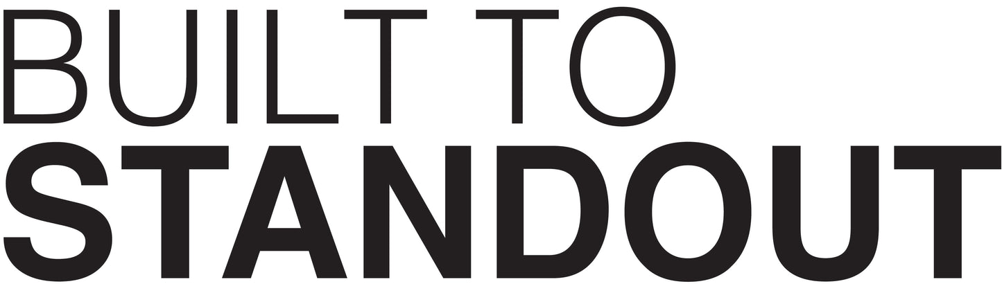Build To Stand Out 12x3" Decal